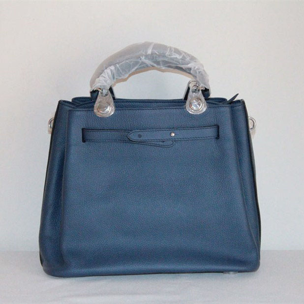 Cheap Hermes Kelly 33cm Togo Leather Bag Dark Blue 1688